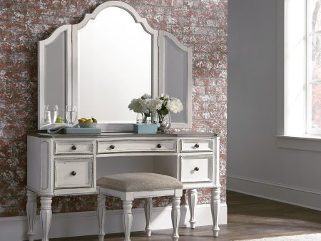 Magnolia Manor - 3 Piece Vanity Set - White Discount