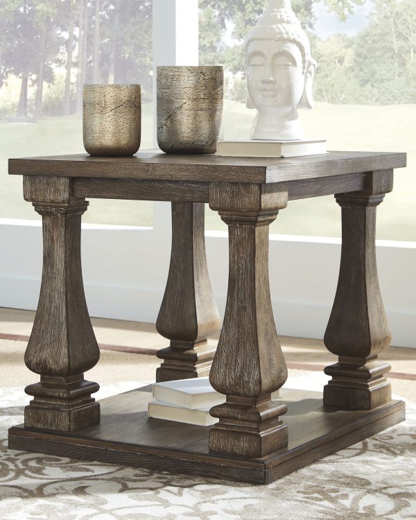 Johnelle - Gray - Rectangular End Table Online