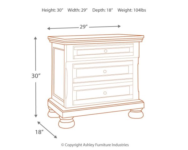 Flynnter - Medium Brown - Two Drawer Night Stand Fashion