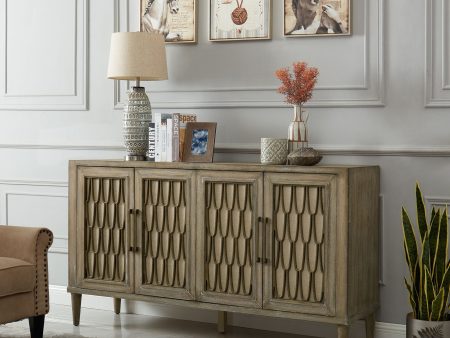 Devonshire - 4 Door Accent Cabinet - Light Brown Fashion