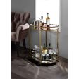 Lacole - Serving Cart - Champagne & Mirror For Discount