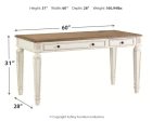 Realyn - White   Brown - Home Office Lift Top Desk For Cheap