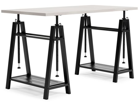 Bayflynn - White   Black - Adjustable Height Desk Supply