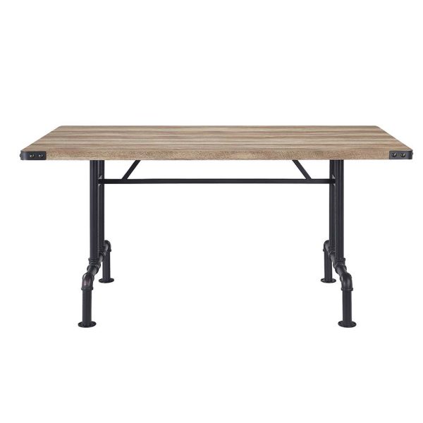 Edina - Dining Table - Oak & Sandy Black Finish Sale