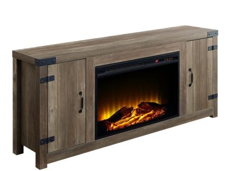 Tobias - Fireplace - Rustic Oak Finish - 25  Supply