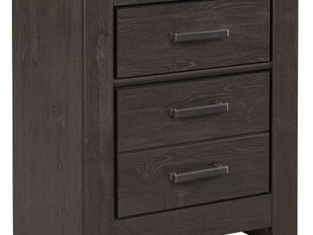 Brinxton - Charcoal - Two Drawer Night Stand Cheap