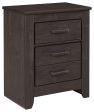 Brinxton - Charcoal - Two Drawer Night Stand Cheap