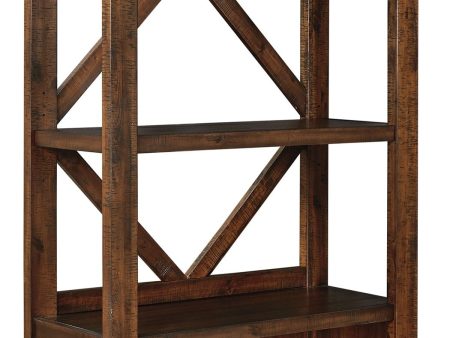 Baldridge - Rustic Brown - Large Bookcase For Sale