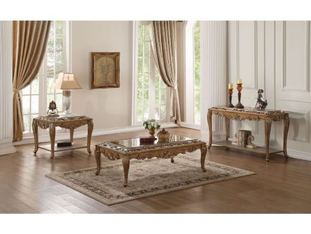 Orianne - Coffee Table - Mirrored & Antique Gold Sale