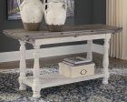 Havalance - Gray   White - Flip Top Sofa Table Online Hot Sale