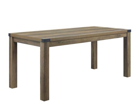 Abiram - Dining Table - Rustic Oak Finish For Discount