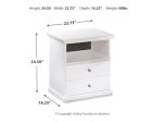 Bostwick - White - One Drawer Night Stand Online Sale