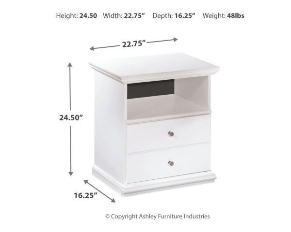 Bostwick - White - One Drawer Night Stand Online Sale