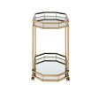 Lacole - Serving Cart - Champagne & Mirror For Discount