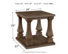 Johnelle - Gray - Rectangular End Table Online