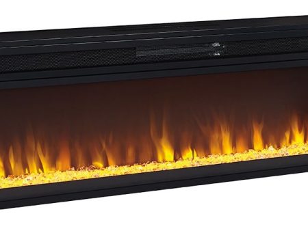 Entertainment - Black - Wide Fireplace Insert Cheap