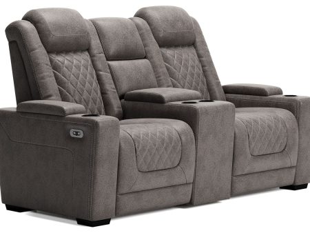 HyllMont - Gray - PWR REC Loveseat Con Adj HDRST Cheap