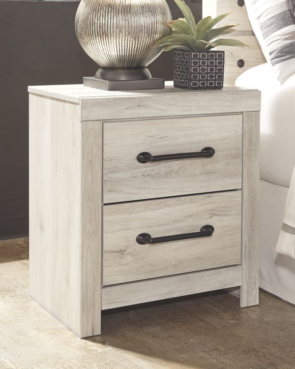 Cambeck - Whitewash - Two Drawer Night Stand Hot on Sale