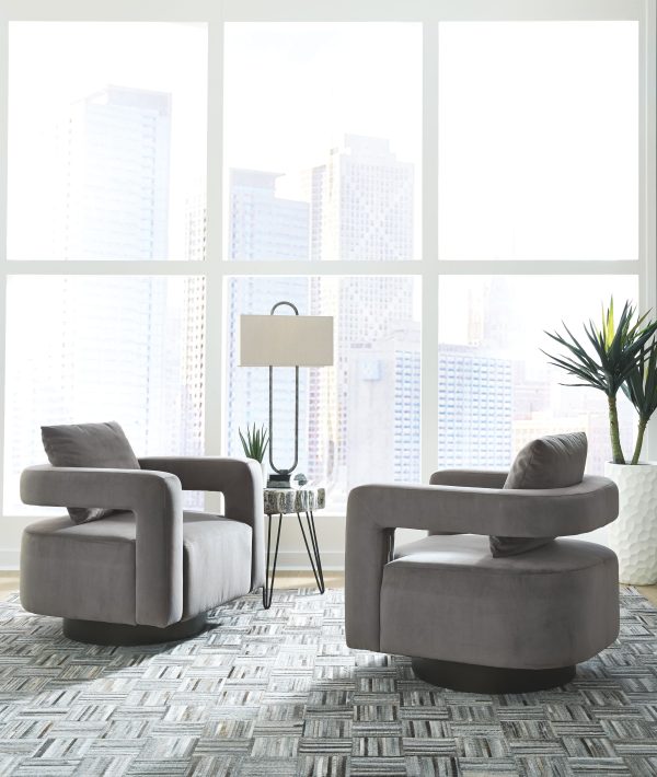 Alcoma - Otter - Swivel Accent Chair Online Sale