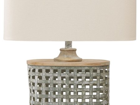 Deondra - Gray - Metal Table Lamp Sale