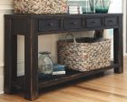 Gavelston - Black - Sofa Table Online Hot Sale