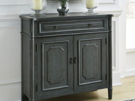 Madison Park - 1 Drawer 2 Door Accent Cabinet - Dark Gray Supply