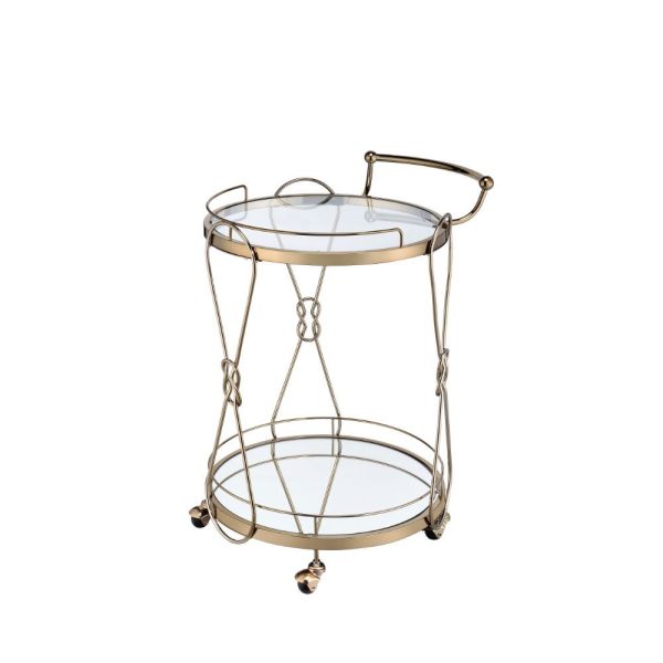 Zekera - Serving Cart - Champagne Discount