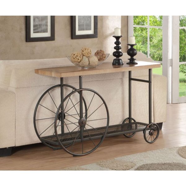 Francie - Accent Table - Oak & Antique Gray Hot on Sale