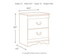 Anarasia - White - Two Drawer Night Stand Online Hot Sale