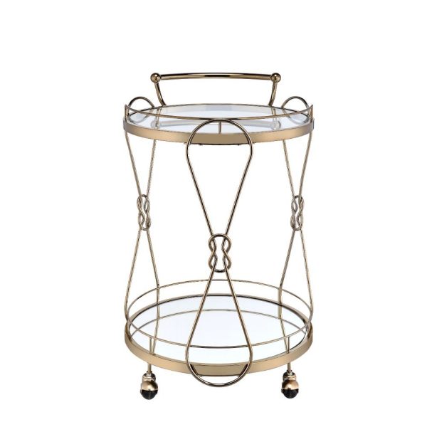 Zekera - Serving Cart - Champagne Discount