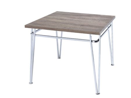 Nadie II - Counter Height Table - Light Oak & Chrome Cheap