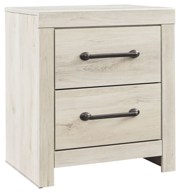 Cambeck - Whitewash - Two Drawer Night Stand Hot on Sale