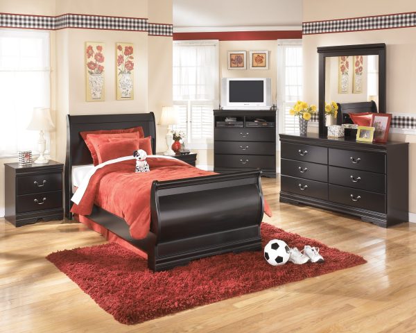 Huey - Black - Six Drawer Dresser Online Hot Sale