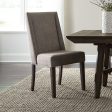 Double Bridge - Upholstered Side Chair - Dark Brown For Cheap