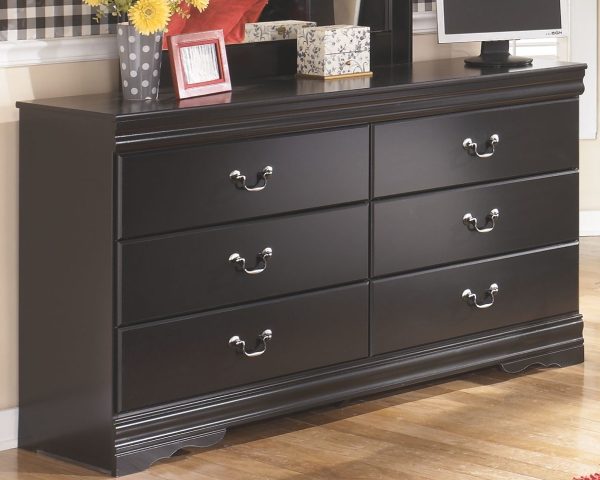 Huey - Black - Six Drawer Dresser Online Hot Sale