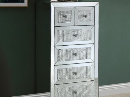 Ornat - Cabinet - Mirrored & Faux Diamonds Inlay For Sale