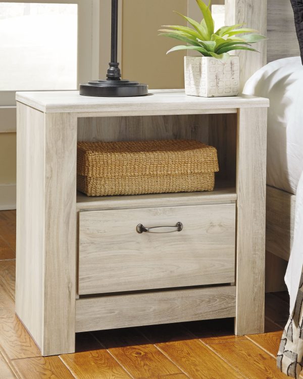 Bellaby - Whitewash - One Drawer Night Stand Fashion