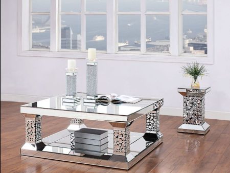 Kachina - Coffee Table - Mirrored & Faux Gems Online now