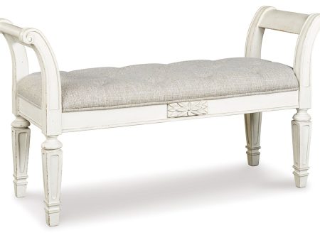 Realyn - Antique White - Accent Bench Fashion