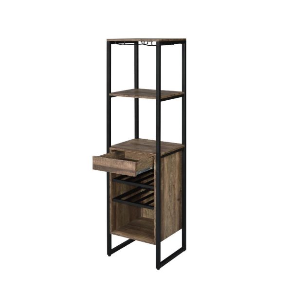 Narik - Wine Cabinet - Weathered Oak Discount