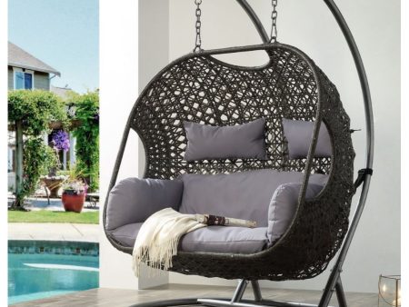 Vasant - Patio Swing Chair - Gray, Dark For Discount