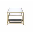 Astrid - Coffee Table - Gold & Mirror Supply