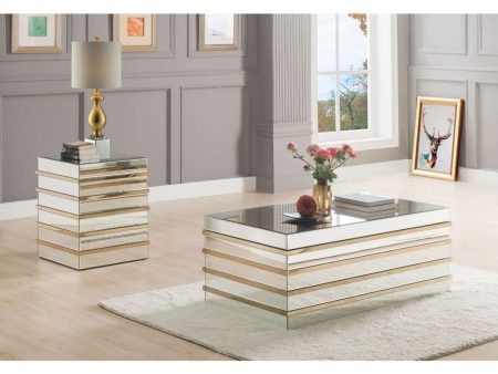 Osma - Coffee Table - Mirrored & Gold Supply