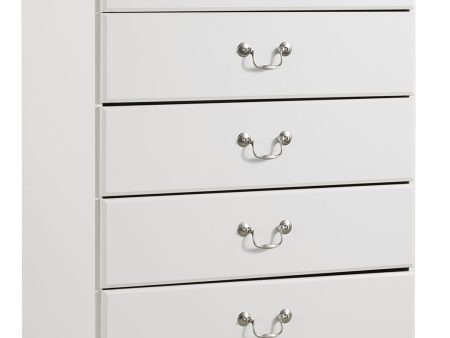 Anarasia - White - Five Drawer Chest Online Hot Sale