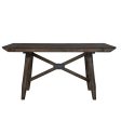 Double Bridge - Gathering Table Set - Dark Brown For Cheap