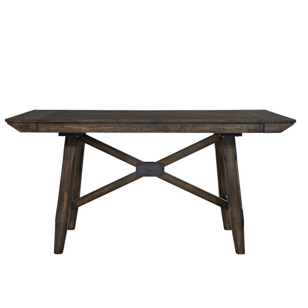 Double Bridge - Gathering Table Set - Dark Brown For Cheap