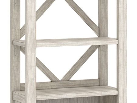 Carynhurst - Whitewash - Large Bookcase Hot on Sale