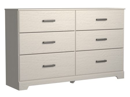 Stelsie - White - Six Drawer Dresser Discount