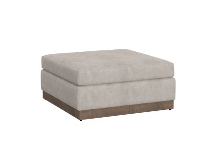 Georgia - Upholstered Square Ottoman - Oyster Online Sale