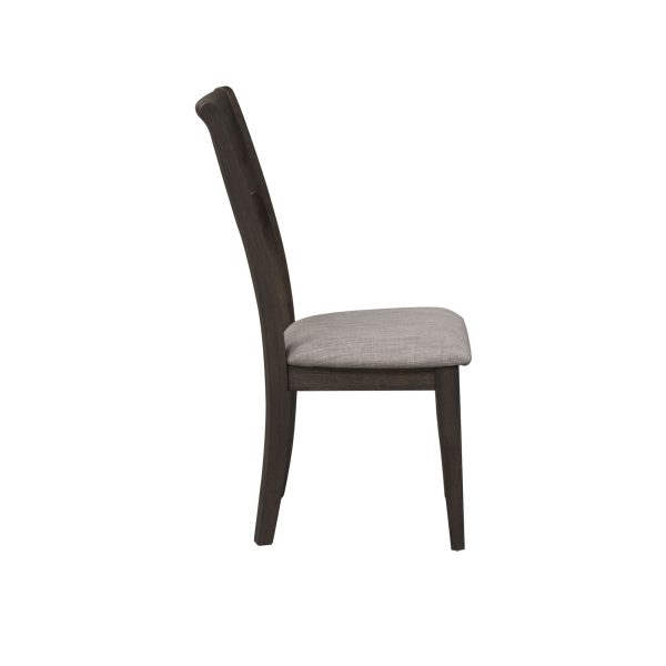 Double Bridge - Splat Back Side Chair - Dark Brown Hot on Sale